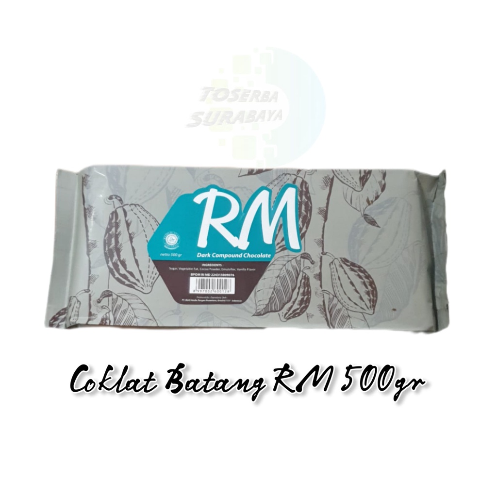 Maem_Yummy Cokelat Batang Rm 500Gr / Coklat Blok Rm (Dark Chocolate Compound)