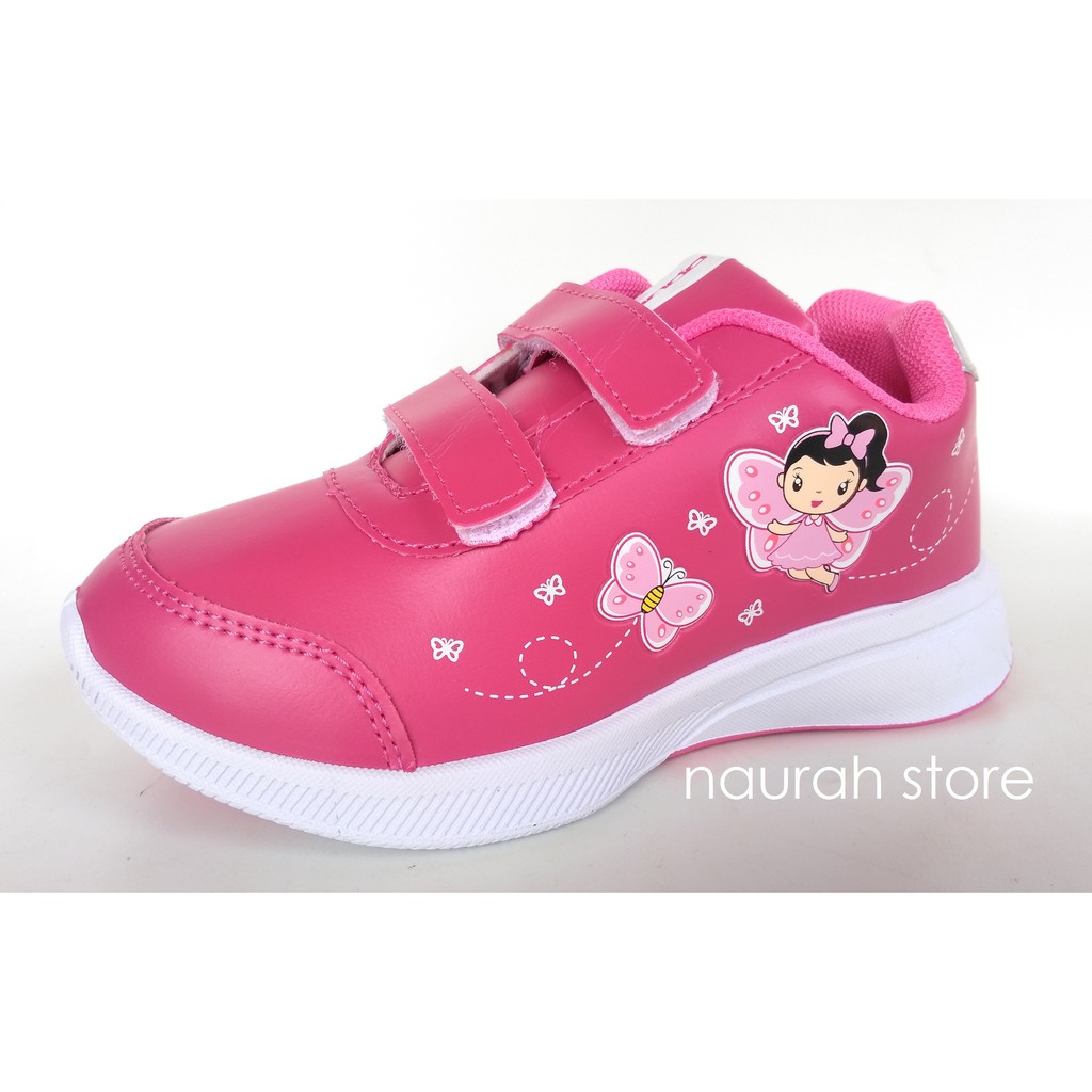 SEPATU ANAK ANDO TINLEY &amp; LILY FLY VELCRO KARAKTER ORIGINAL PEREKAT KUALITAS IMPORT SEKOLAH TK SD