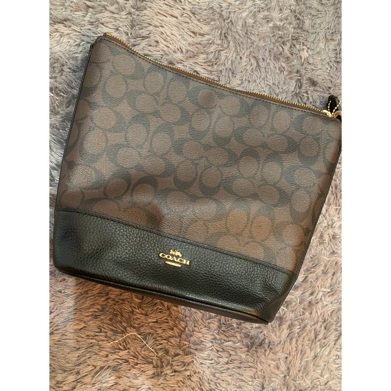 Coach Signature Small Paxton Duffle Brown Black