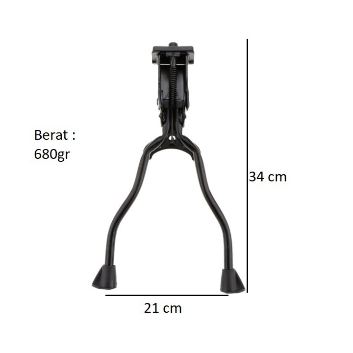 Standar Tengah model motor dua kaki Sepeda MTB touring hybrid jagang