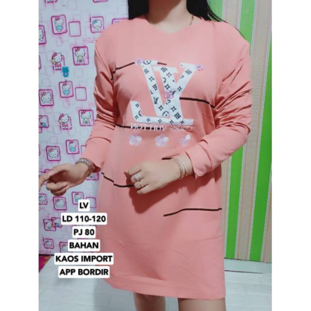 READY TUNIK LV RAJUT IMPORT/atasan wanita/atasan import