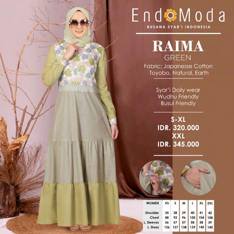GAMIS RAIMA /GAMIS ENDOMODA TERBARU 2022