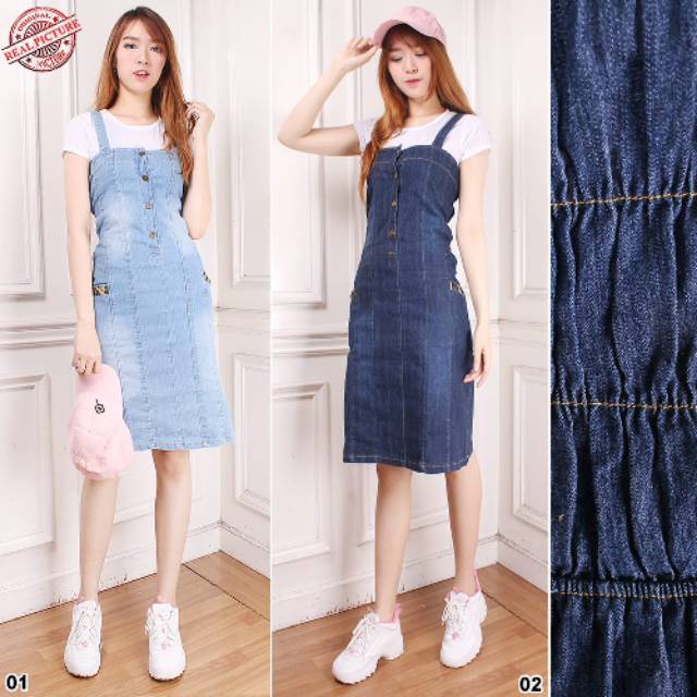  Overall  rok  jeans  siela tannisa collection Shopee Indonesia