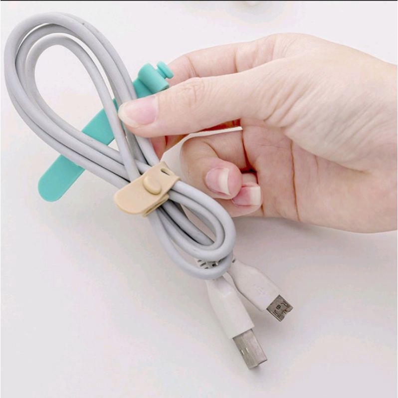 pengikat kabel penggulung kabel silikon