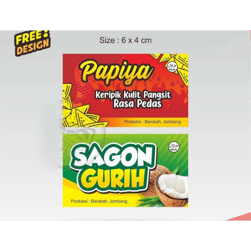 

STIKER LABEL MAKANAN/MINUMAN