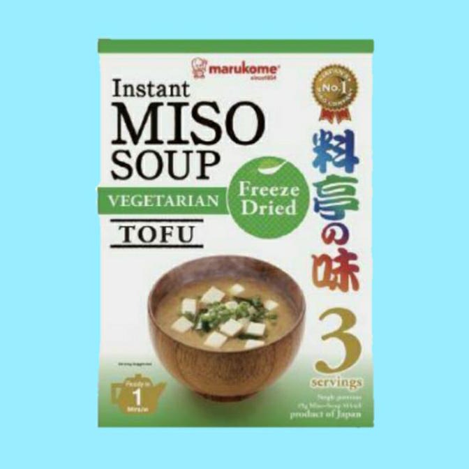 

TERBARU Marukome instan miso soup vegetarian tofu (19,2g) Freeze dried