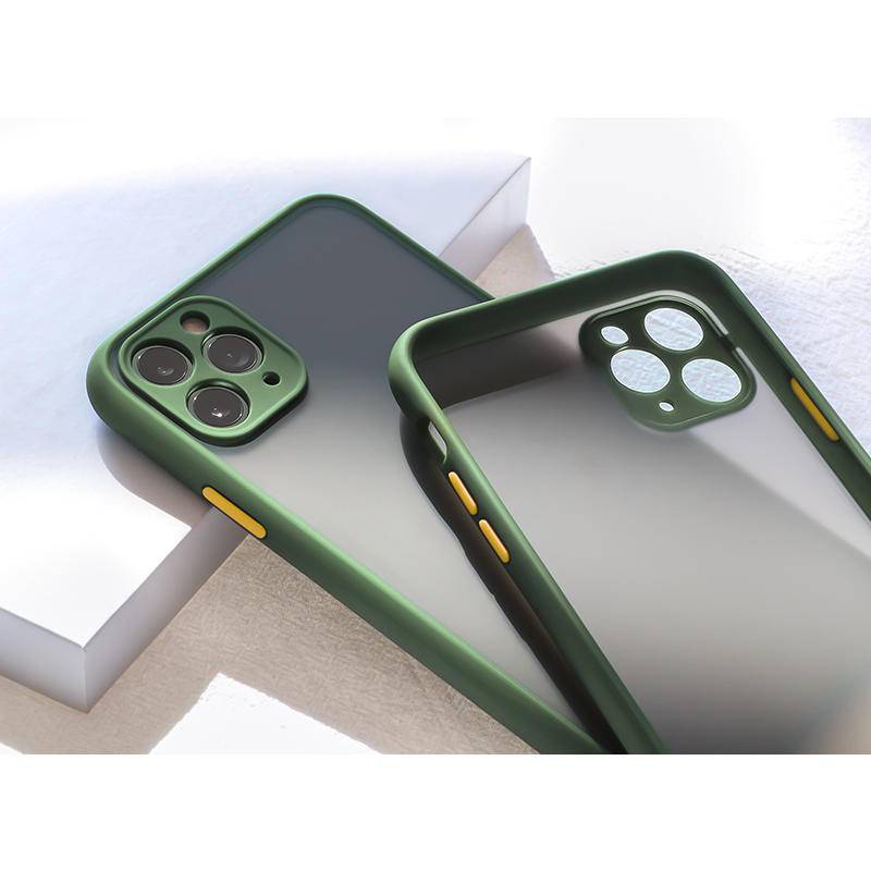 Case Pelindung Lensa Bahan Silikon Plastik Matte Untuk iPhone 11 Pro MAX X XS MAX XR