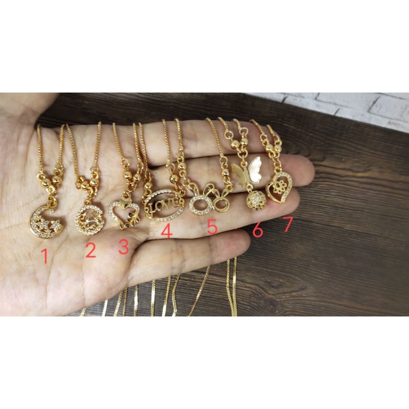 Fifi Fashion kalung koye fashion model perhiasan lapis emas K06