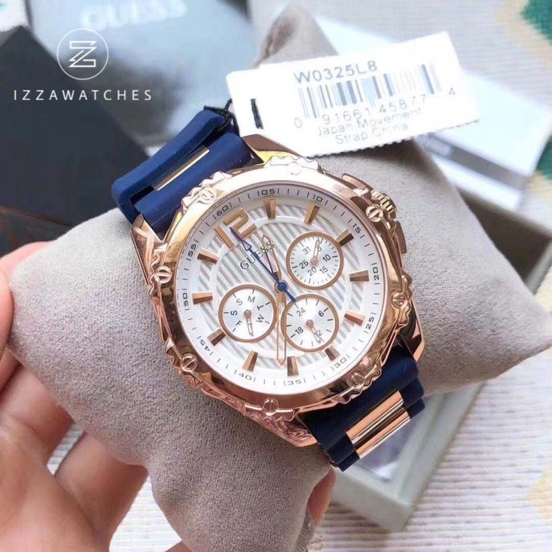 GUESS W0325L8 Intrepid Guess Watch Rubber Stainless Steel