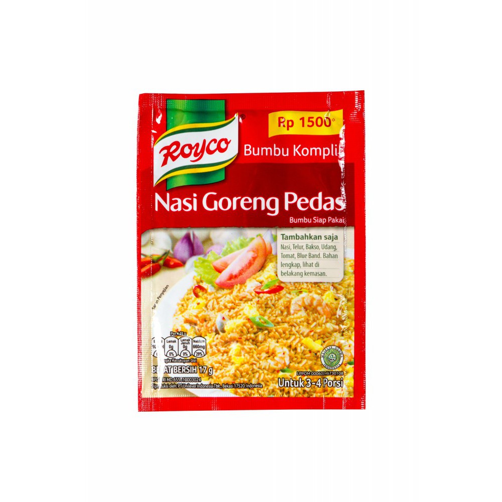 

ROYCO BUMBU KMPLT NASI GORENG PEDAS 17GR - Farmers Market