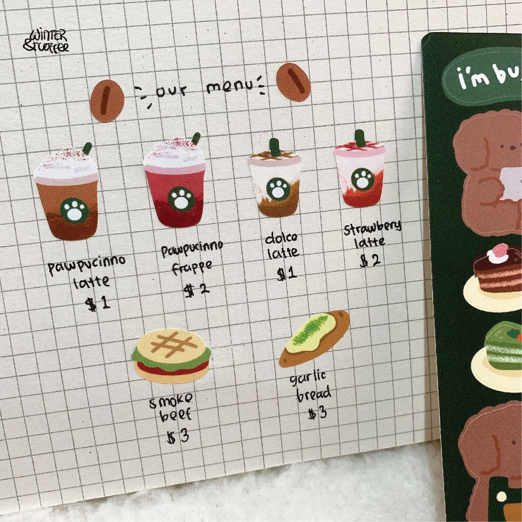 COFFEE TIME STICKER SET