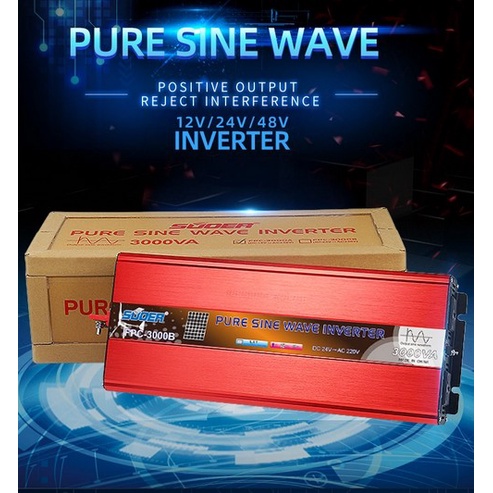 Suoer Fpc-3000B Inverter Pure Sine Wave 3000W 24V Psw 24V 3000 Watt
