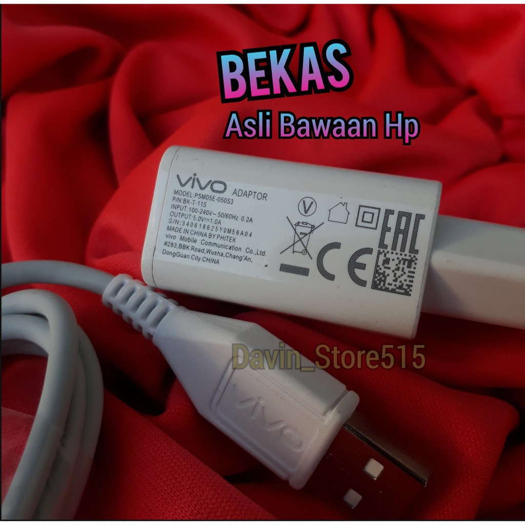 Charger Vivo Y91 Y81 Y56 Y55 Y71 Y53 ORI bawaan hp