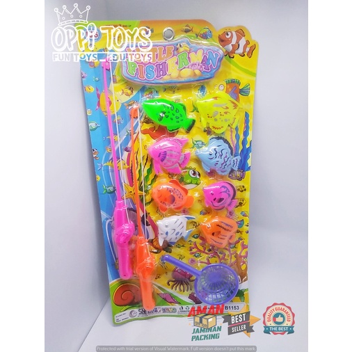 Mainan Pancingan Ikan B 1153 - Fishing Double - Little Fisherman - Pancing Little Fisherman - Fishin