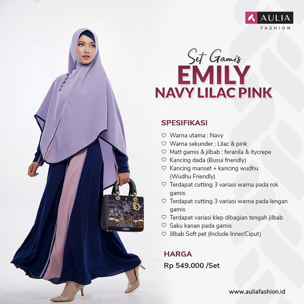 Emily Navy by Aulia Fashion