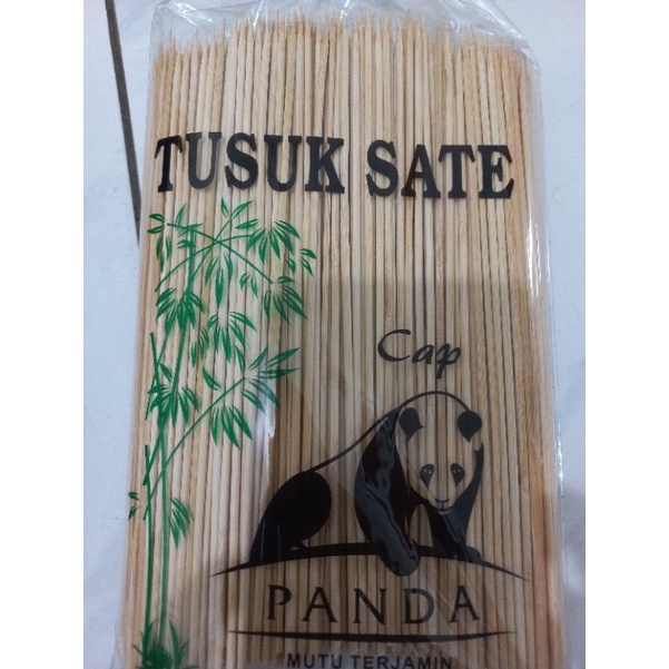 tusuk sate cap panda dari bambu