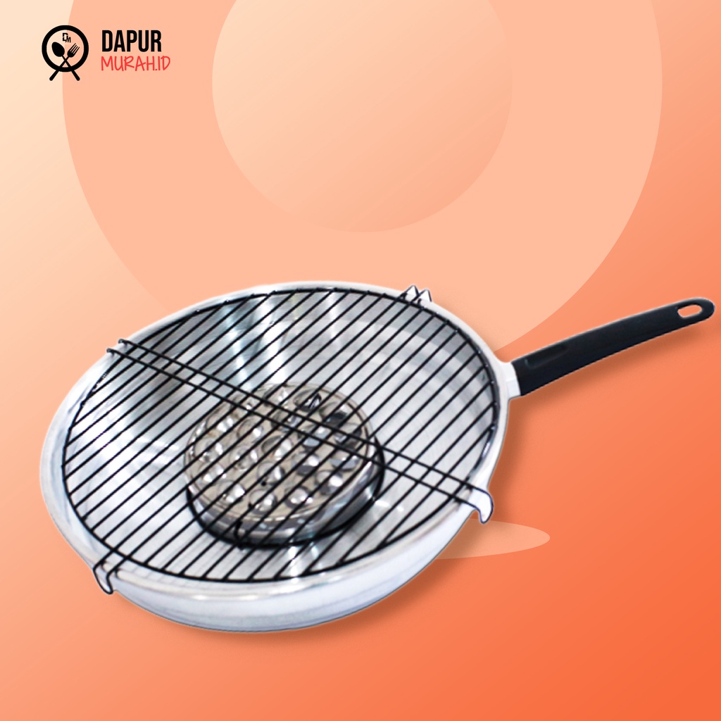 Frypan Grill Aluminium 33 cm - Maspion