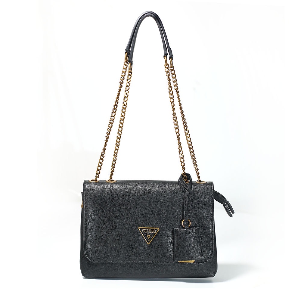 (PGBAGS) TAS BAHU WANITA GU355 DOUBLE POCKET FLAP CHAIN SHOULDER BAG FASHION IMPORT PREMIUM #198690
