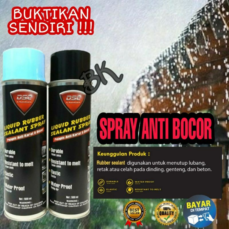 Penambal bocor semprot /  pelapis anti bocor / waterproof tahan panas dan tahan lama