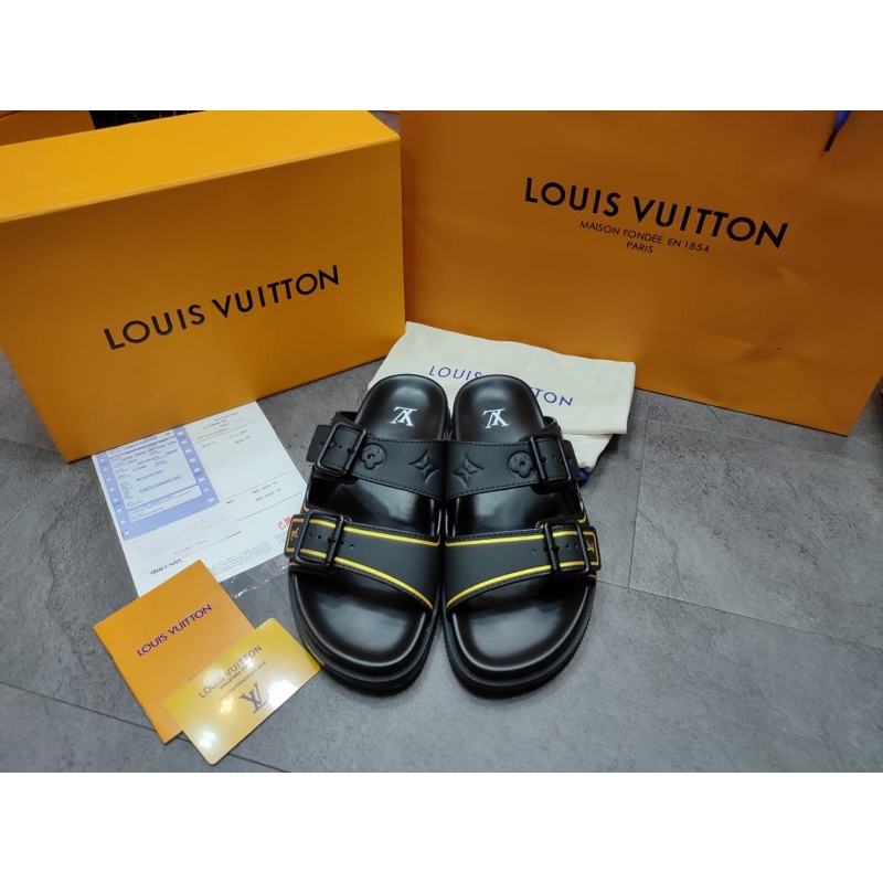 sandal LV trainer mule autentic mirror #DV1