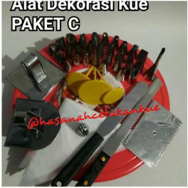 Paket C Alat Dekorasi Menghias Kue Tart Birthday Cake Spuit Lengkap