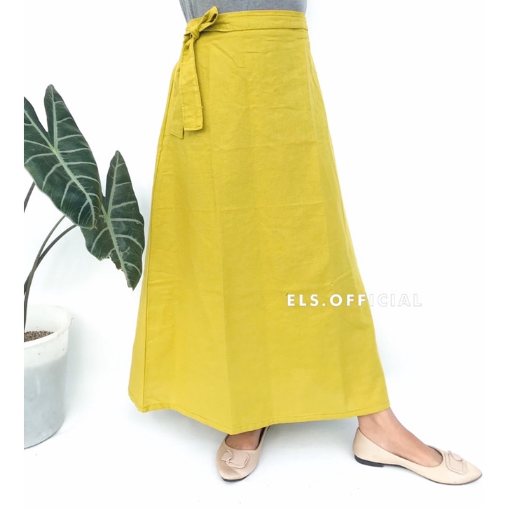 SANY SKIRT LINEN |ROK SIMPLE |ROK KOREA |ROK MIDI| ROK LINEN | ROK MURAH