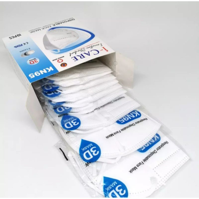 masker i care kn 95 1 box 10pcs/ masker kn 95 original