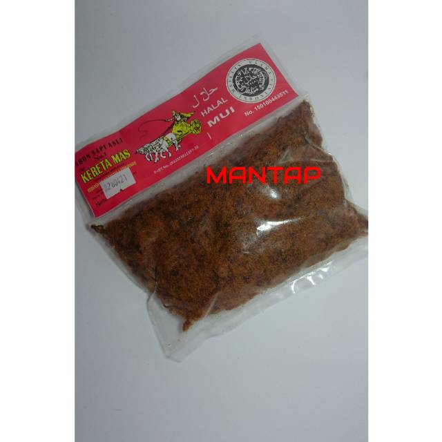 

Abon sapi kualitas nomor 1 rasa pedas serat kasar 250gr #keretaemas