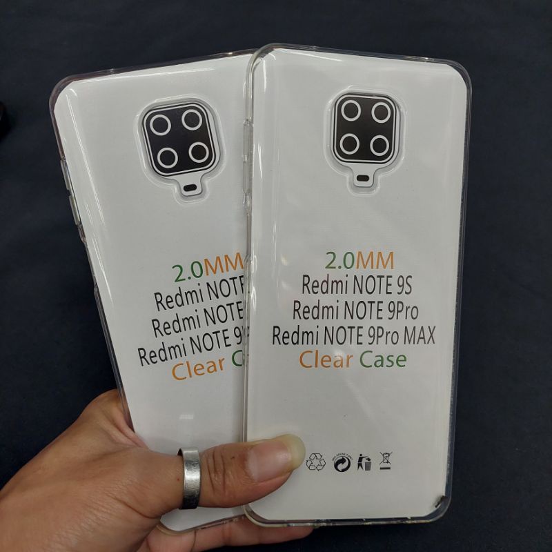 clear case 2mm Redmi note 9s/Redmi note 9 pro/Redmi note 9 pro max