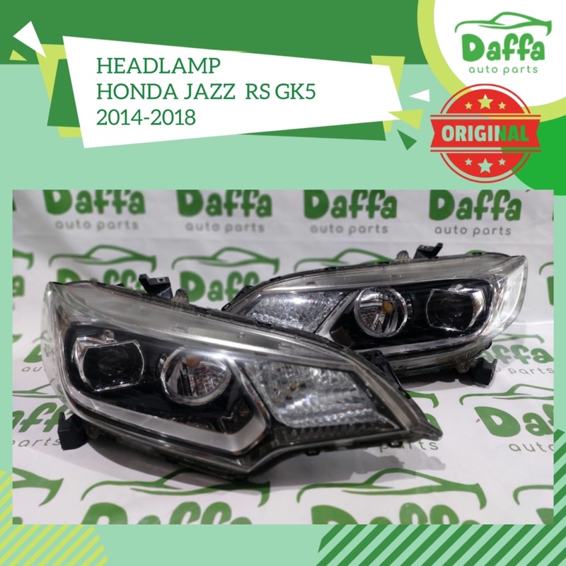 headlamp headlight lampu depan mobil honda jazz rs gk5 gk 5 2014 2015 2016 2017 2018 original