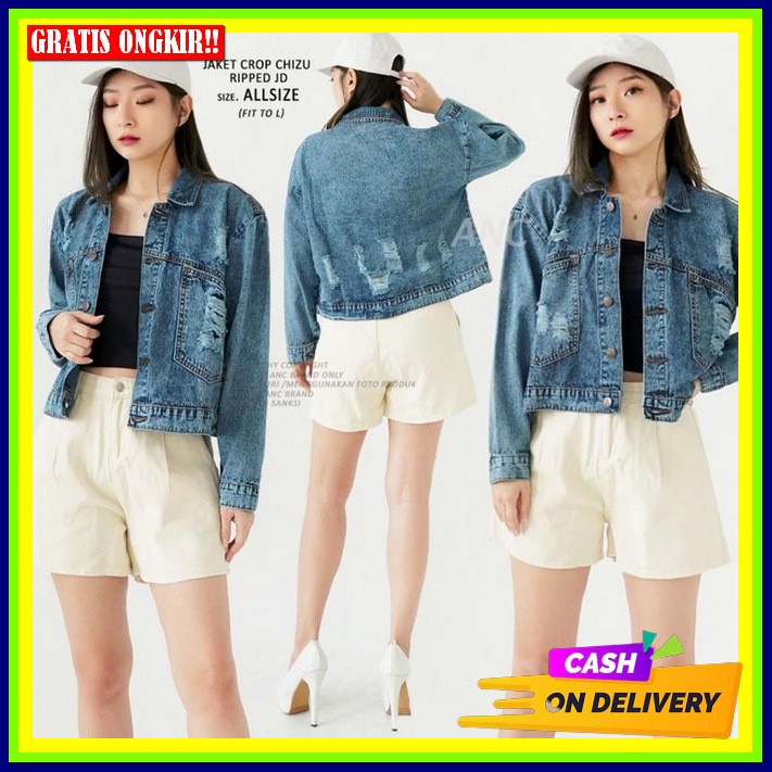 Jacket Jeens Best Seller Kekinian Jaket Jeans Wanita Oversize Jkt Jens Cewek Murah Terbaru Jeket Rem
