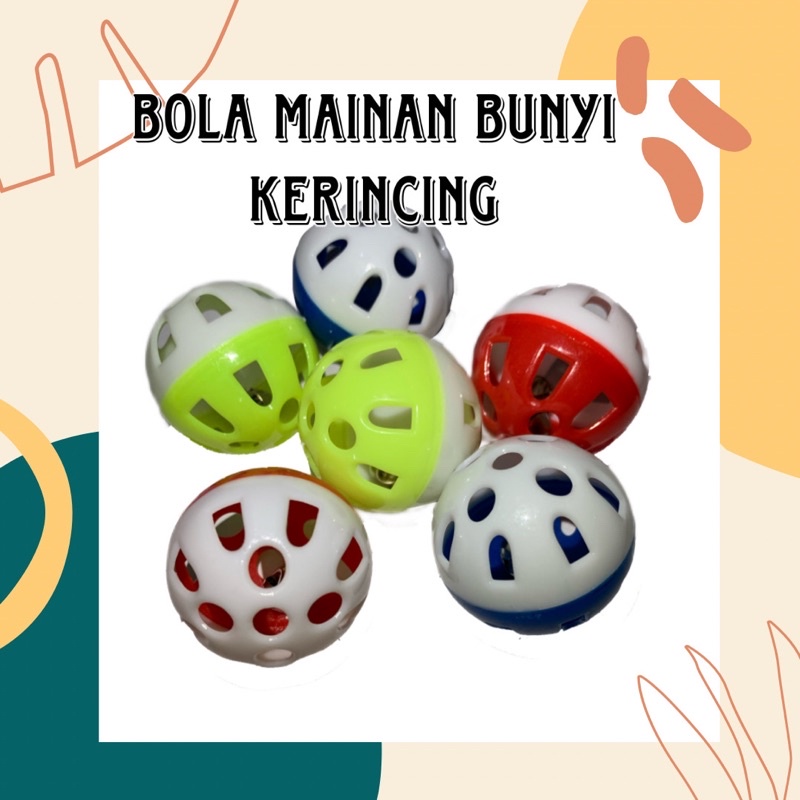 Bola Mainan Kucing Bunyi Krincing Pet Toys