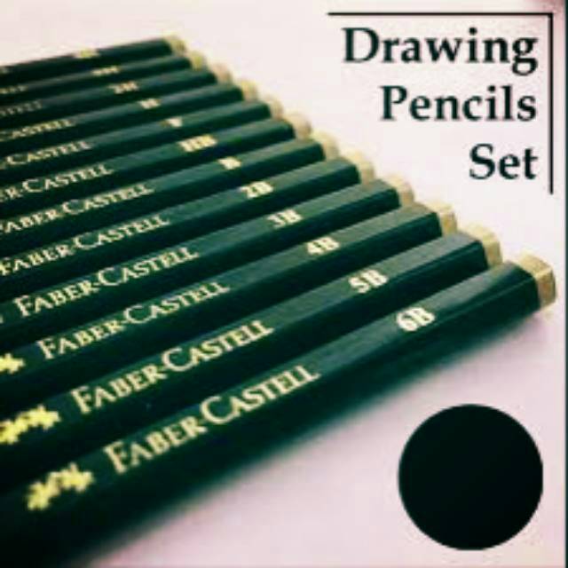 

(BS19) Faber castell pensil HB, B, 2B, 3B, 4B, 5B, 6B, 7B, 8B