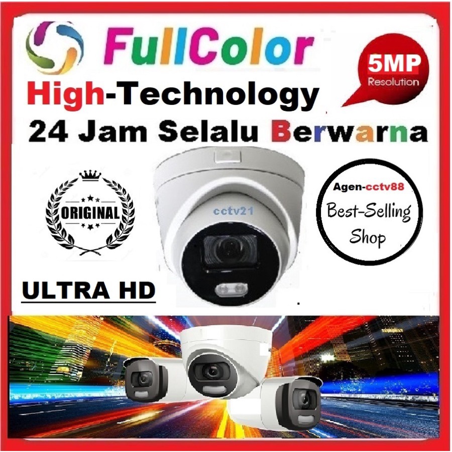 Camera ColorVu High Technology 5MP 24Jam Selalu Berwarna Harga Promo