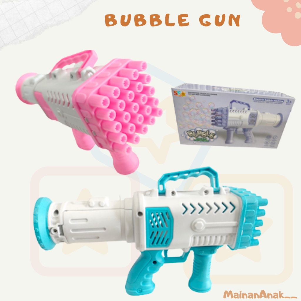 Jual Bubble Gun Tembakan Balon Busa Buble Gun Pistol Besar Jumbo 25 ...