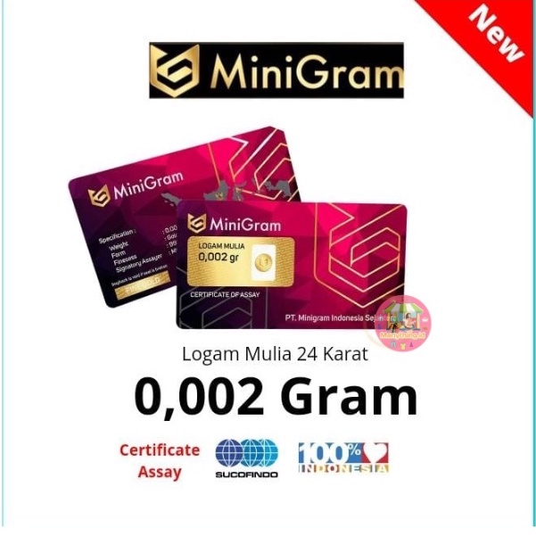 MANYTHING - Minigram 0.002gram Emas Mini Logam Mulia | Emas Asli | Emas Viral