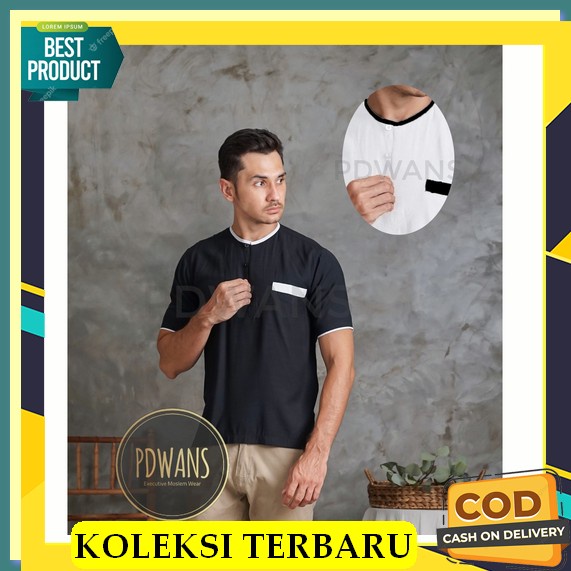 Atasan Baju Bju Pakaian Muslim Kemeja Semi Koko Kemko Hem Mutif Coklat Kombinasi Turki Tojiro Zaka B
