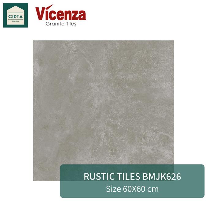 GRANIT Granite Tile Vicenza Dinding/ Lantai Kamar Mandi/ Teras 60x60 Abu-abu