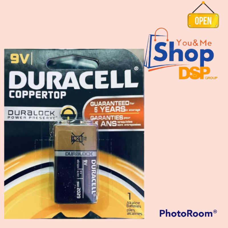 DURACELL ALKALINE 9V - Baterai Duracell 9 Volt - Batre 9V Alkaline - Battery Duracell Alkaline 9V