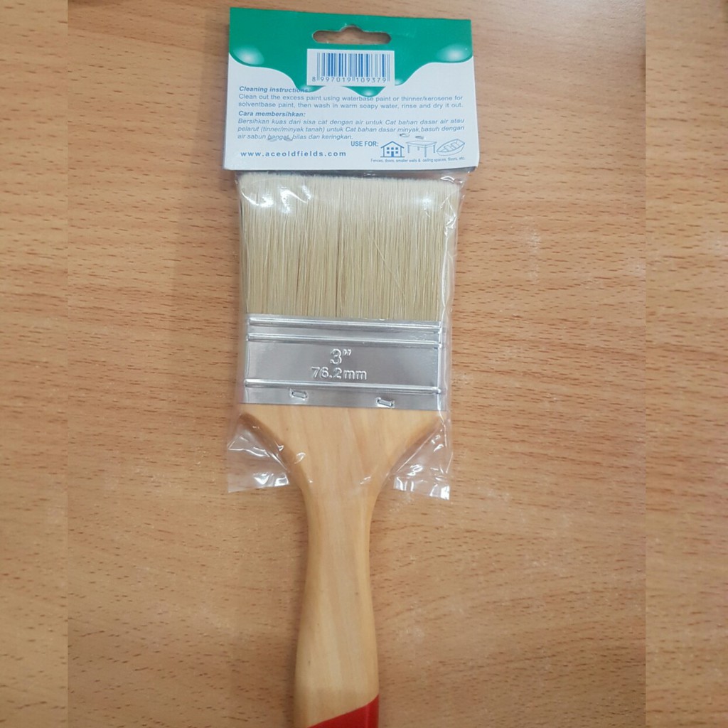 Peralatan rumah dekorasi Kuas cat Kuas cat tembok putih 3 inch murmer