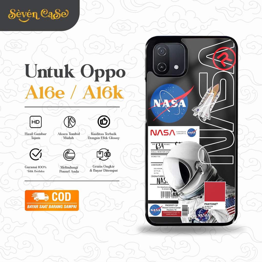 Case OPPO A16K/A16E - Casing OPPO A16K/A16E [ NASA ] Silikon OPPO A16K/A16E - Case Hp - Case Mewah -