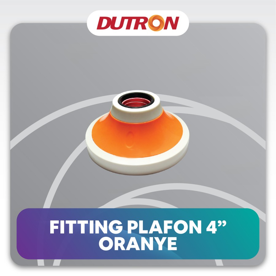 Fitting Lampu Plafon Bulat Fiting Lampu Plafon Bulat 4 inch E27 DUTRON Fitting Plafon