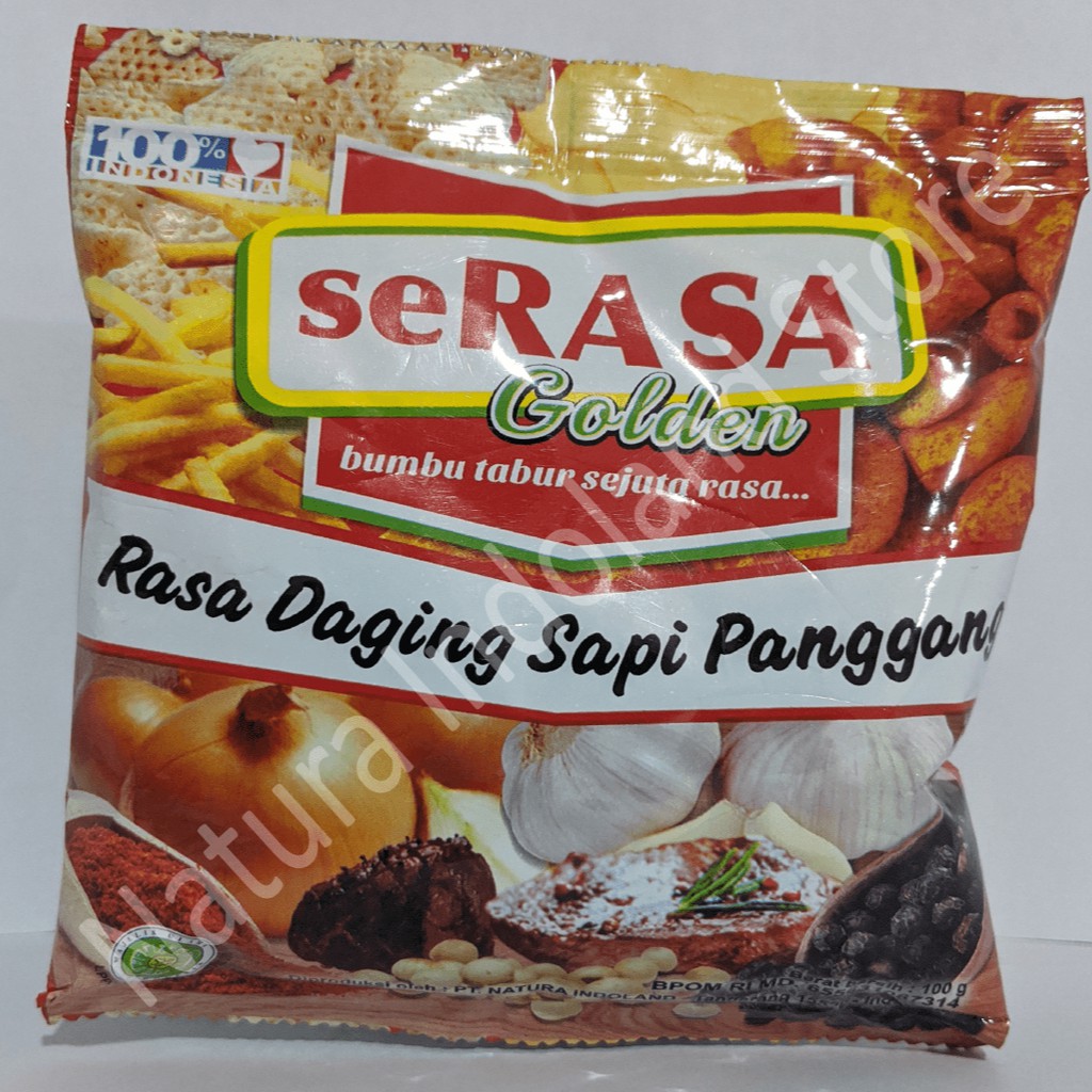 

SERASA GOLDEN Bumbu Tabur 100 gr : Rasa DAGING SAPI PANGGANG