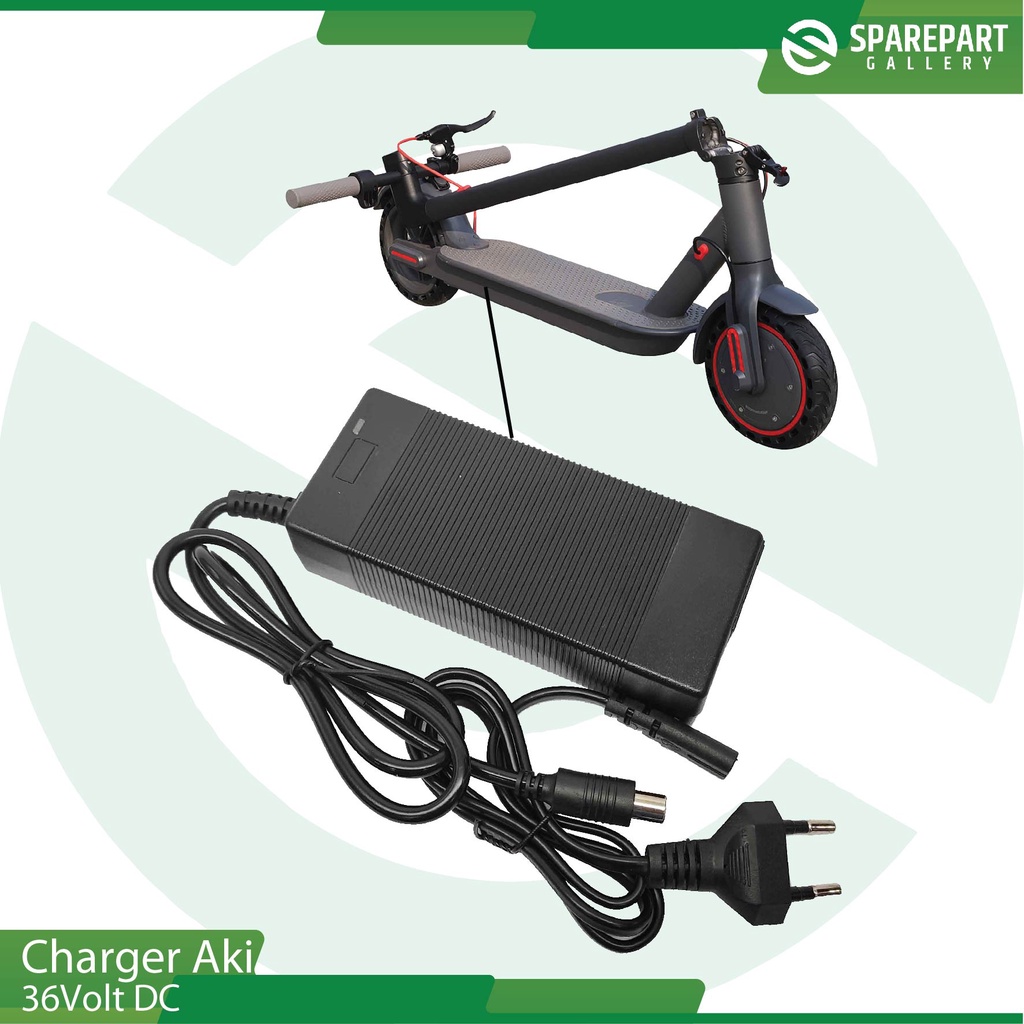 Charger Baterai Lithium ion 36v DC skuter otoped listrik 8.5inch M365