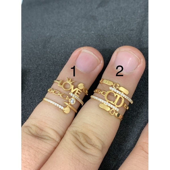 cincin emas asli bermodel kdr 700 YT utama putra