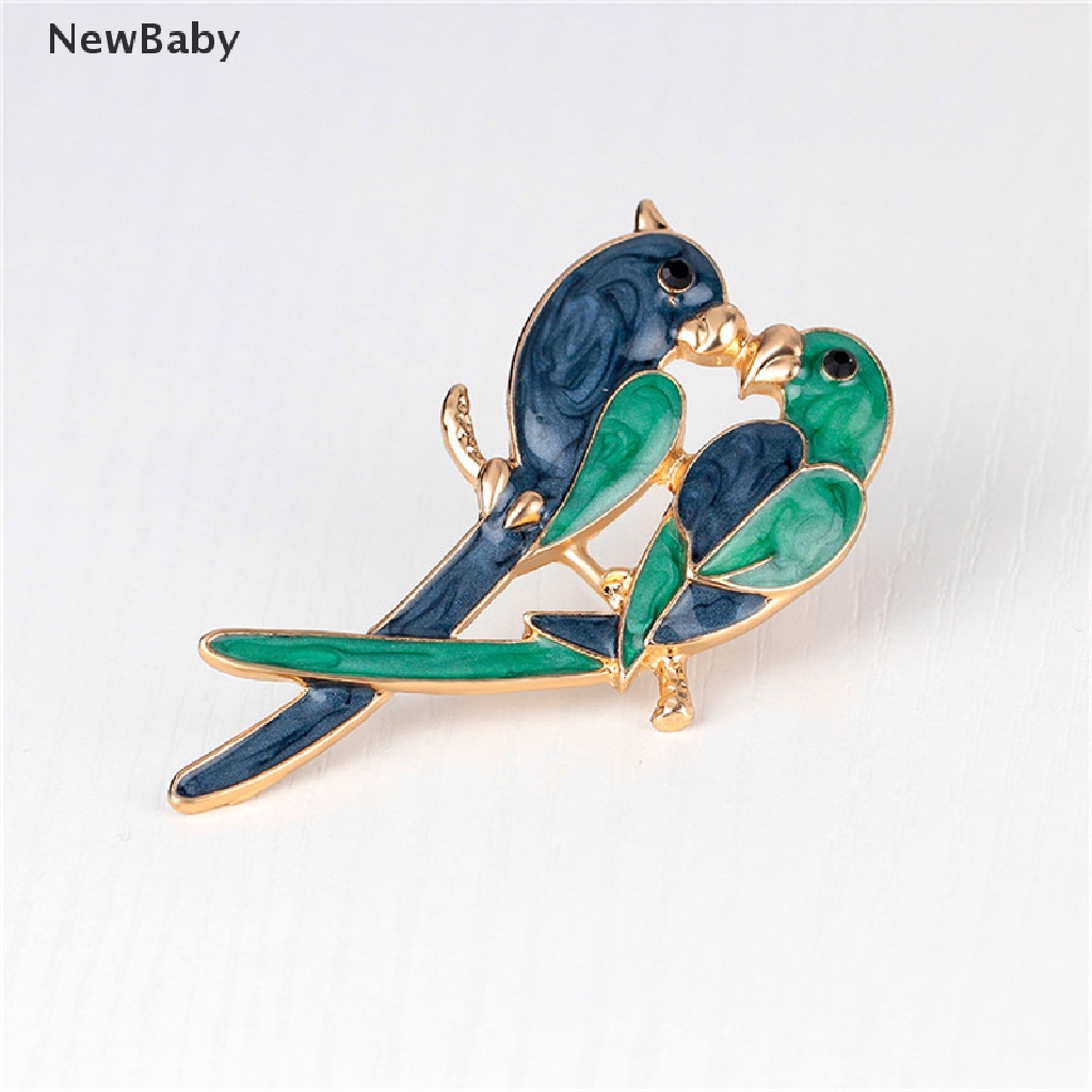 Newbaby Bros Pin Lapis Emas Desain Hewan Natal Aksesoris Wanita