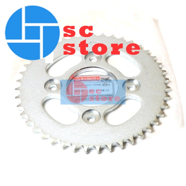 Gir Gear Belakang 43T Supra Fit Supra X 125 Karisma Revo Blade