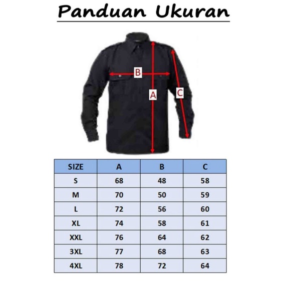 Atasan Wearpack Putih Tangan Panjang/Baju Safety/kemeja Proyek/Seragam Kantor/Lapangan