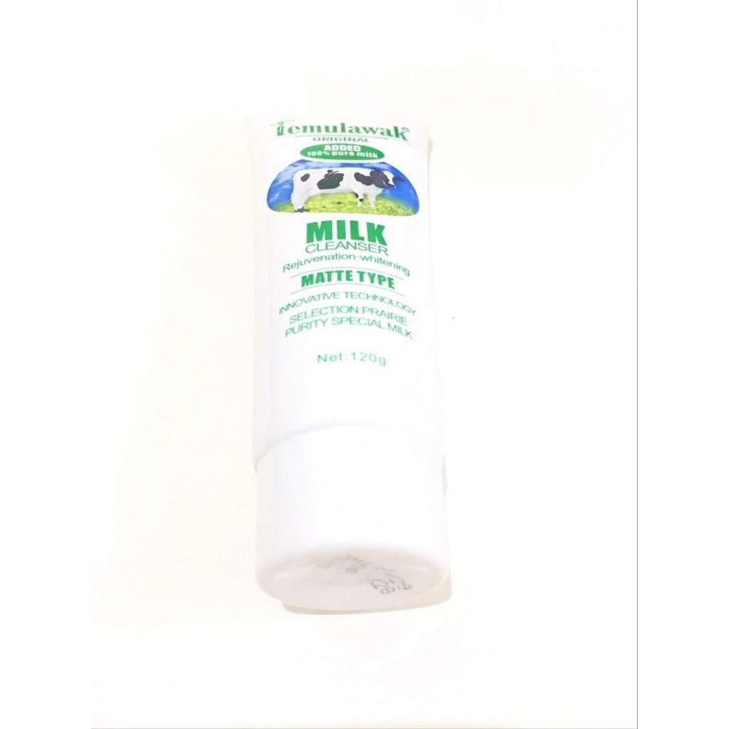 Temulawak Milk Cleanser Facial Scrub 120 gram Sabun Susu Pembersih Wajah Original