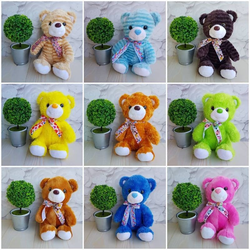 BONEKA TEDDY BEAR PROM PITA 10 WARNA